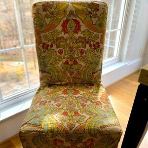 Pottery Barn Floral Damask print dining chair cover
